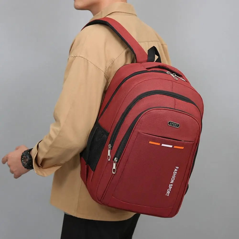 Fashion Large Capacity Canvas Backpack Student Multipockets Student Backpack Oxford Handbag Laptop Shoulder Bag Travel