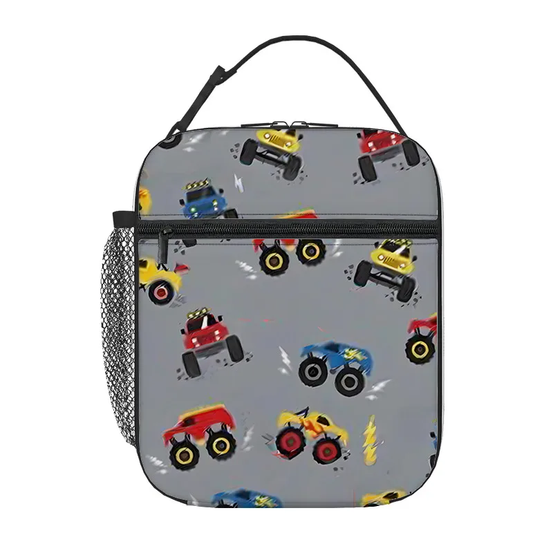 Cartoon Car Handheld Insulation Lunch Bag for Boy/Girls Best Gifts 3D Cartoon Portable Lunch Box Bag Picnic Bag