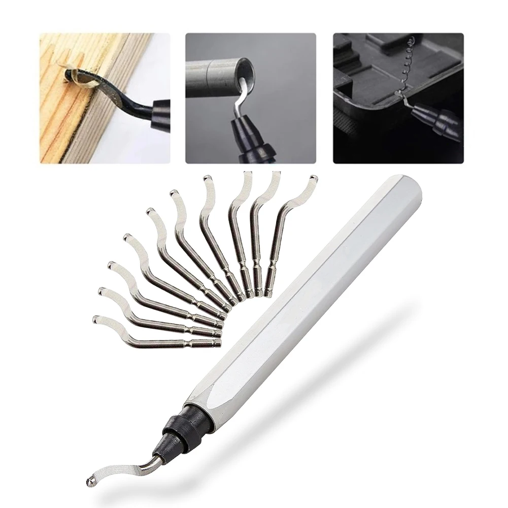 

Для 3D-печати BS1018 лезвия инструмент для снятия заусенцев инструмент для снятия заусенцев для металлических труб алюминиевые лезвия инструмента сменный пакет