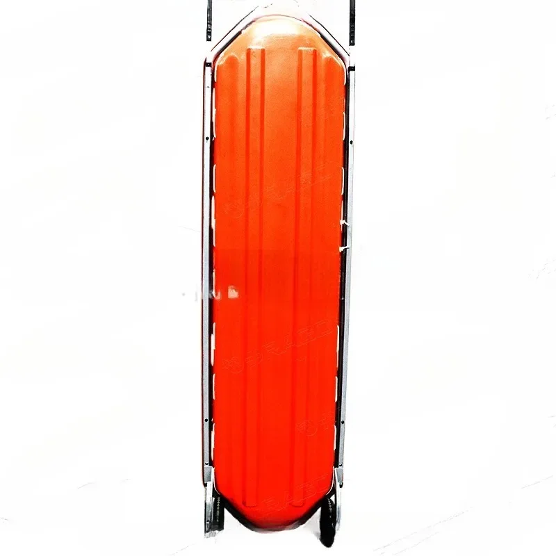 The basket with wheels is a stretcher car, and the outdoor rescue first aid stretcher can be separated