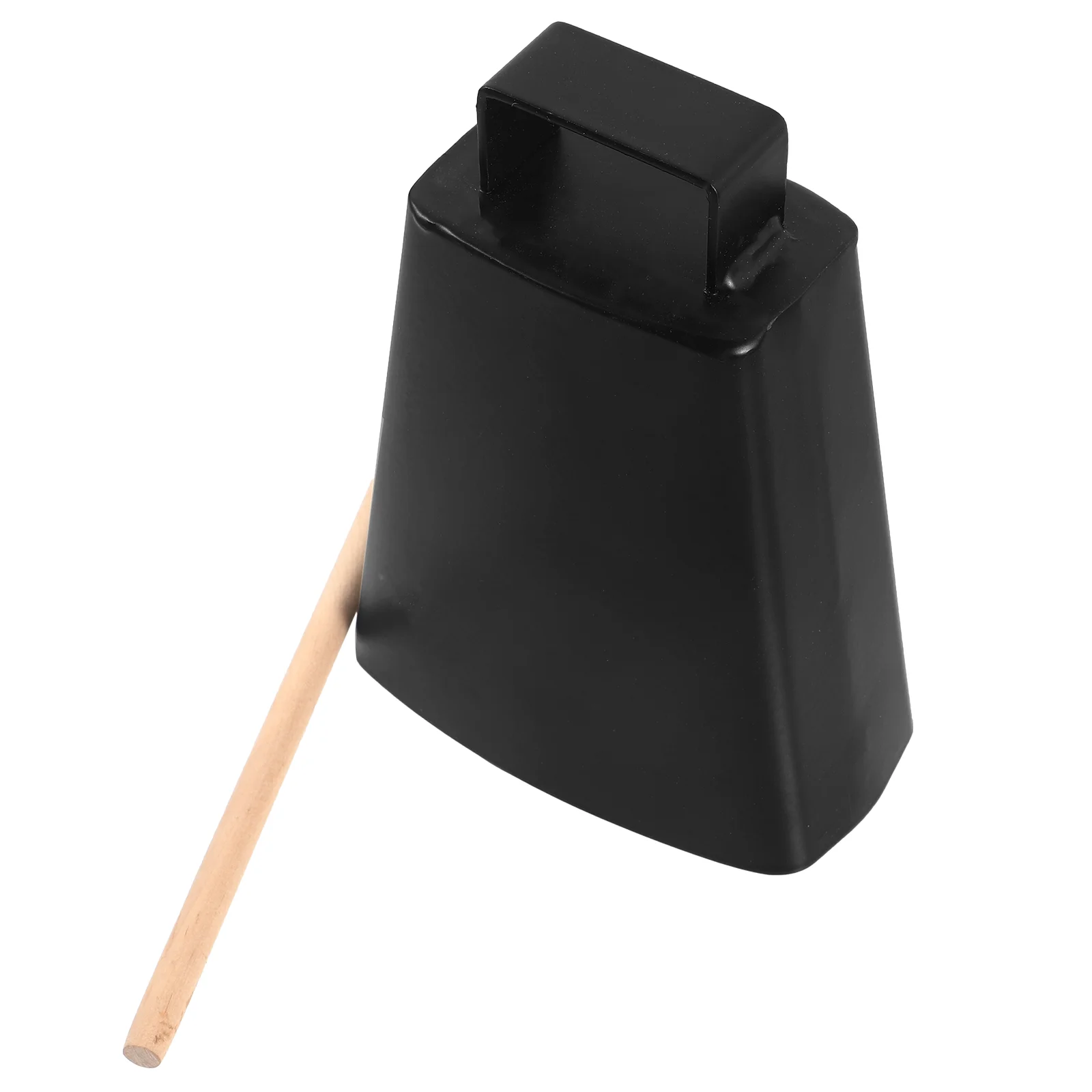 

Musical Toy Instruments Hand Bell Cowbell Noise Maker with Stick Black Percussion Child