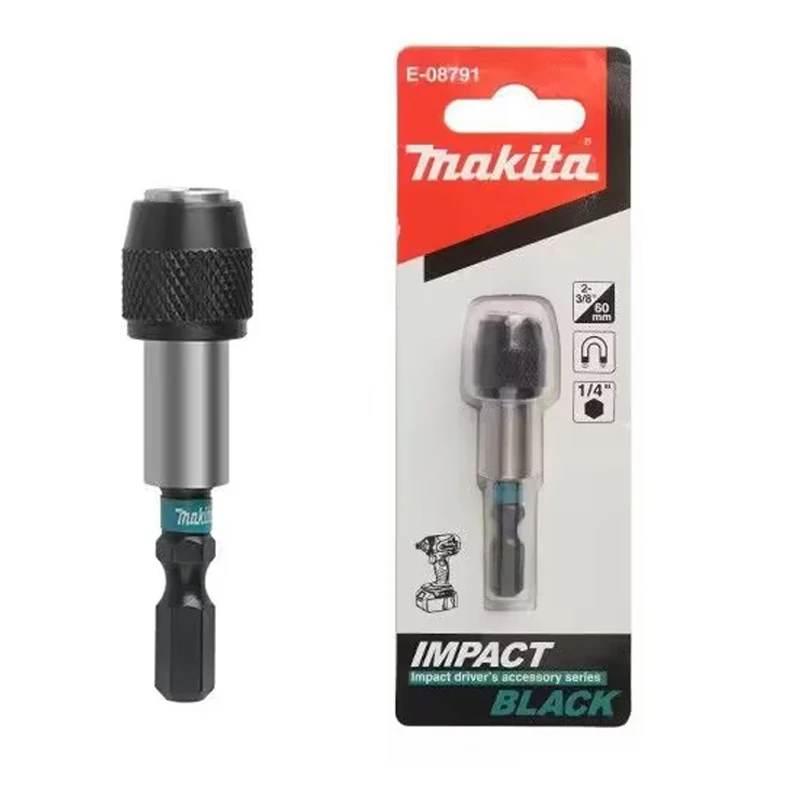 Makita E-08791 Impact Black Quick-Release Bit Holder, 1/4