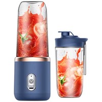 Double Cup Multifunction Usb Fruit Mixers Juicers 6 Blade Portable Electric Juicer Blender Fruit Juicer Cup Food Milkshake Juice