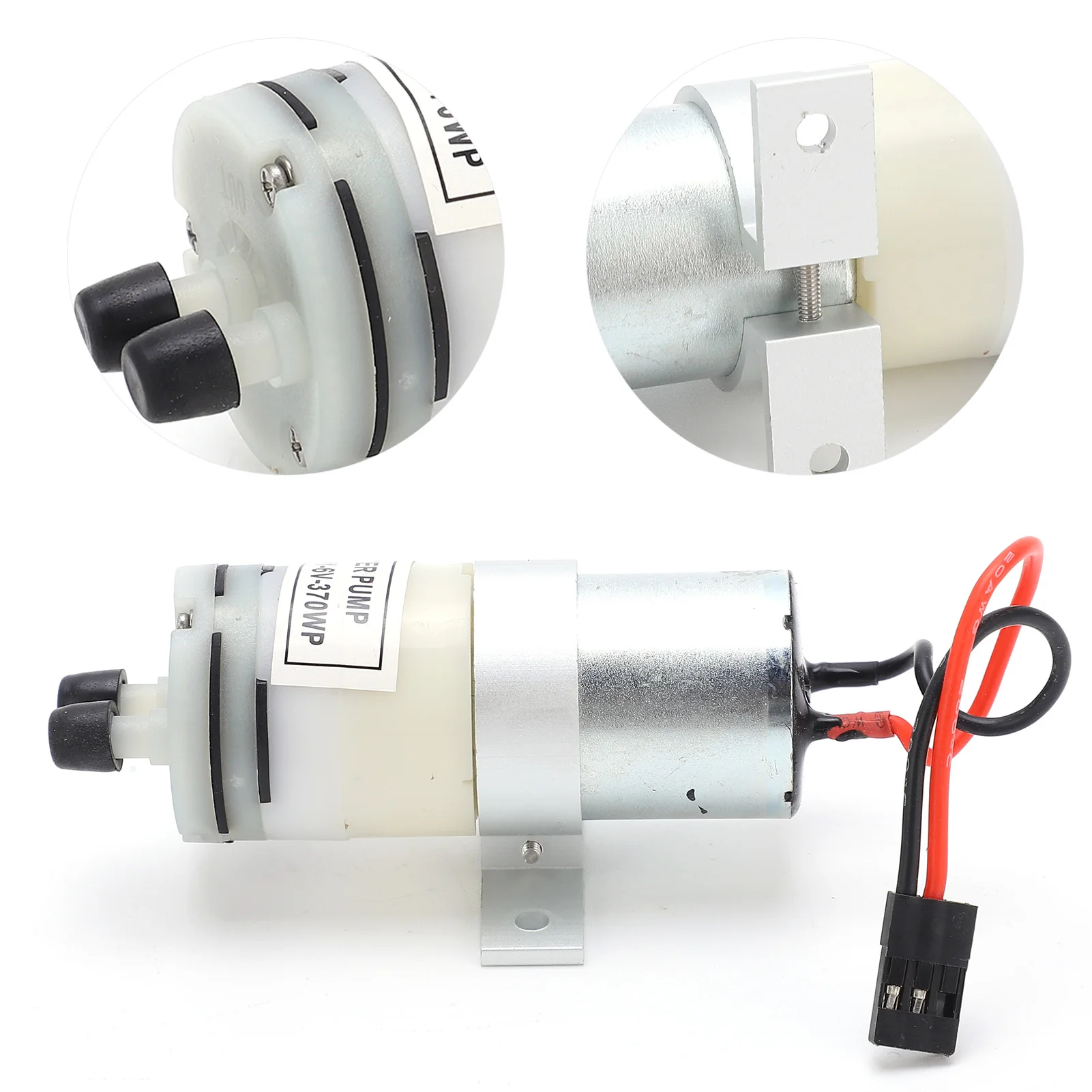 RC Water Pump 3‑6V 370 Water Cooling Pump JR Plug for RC Boats Motor ESC