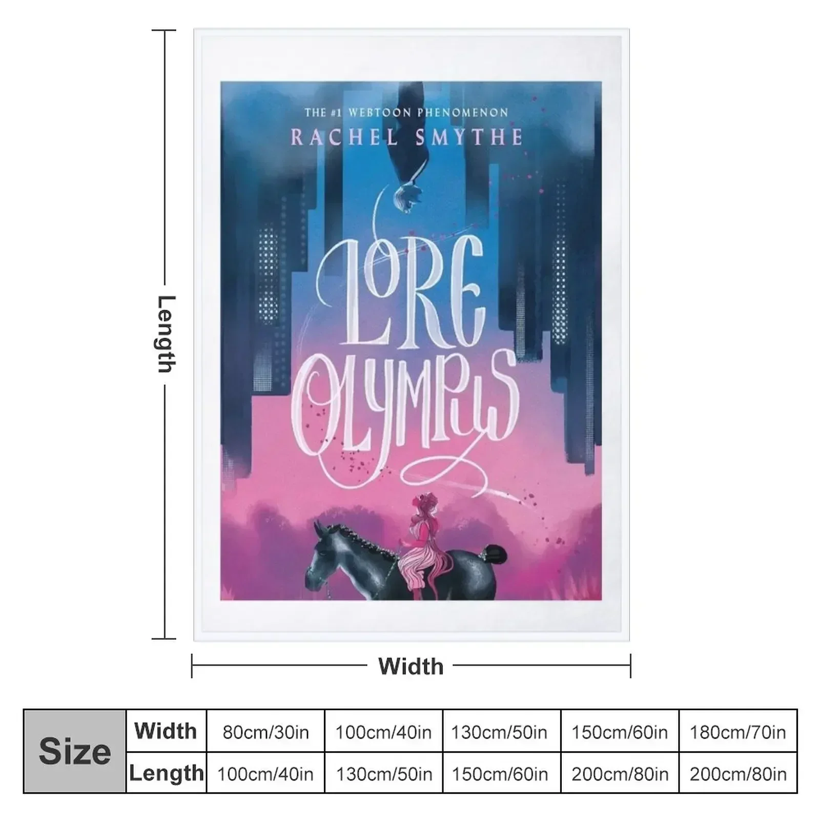 New Lore Olympus Graphic Throw Blanket couch cozy soft plush fuzzy picnic outdoor blanket