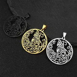 3Pcs Hip Hop Cat Animal Charms Women Men Stainless Steel Gold Color Pet Kitty Lover Handmade Diy Pendants For Jewelry Set