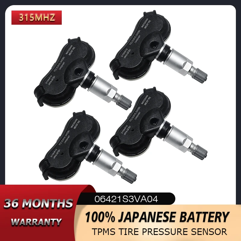 

TPMS Sensors For HONDA PILOT Ridgeline Odyssey Touring Acura MDX RL TL Tire Pressure 315Mhz 06421S3VA04 GQ43-21T