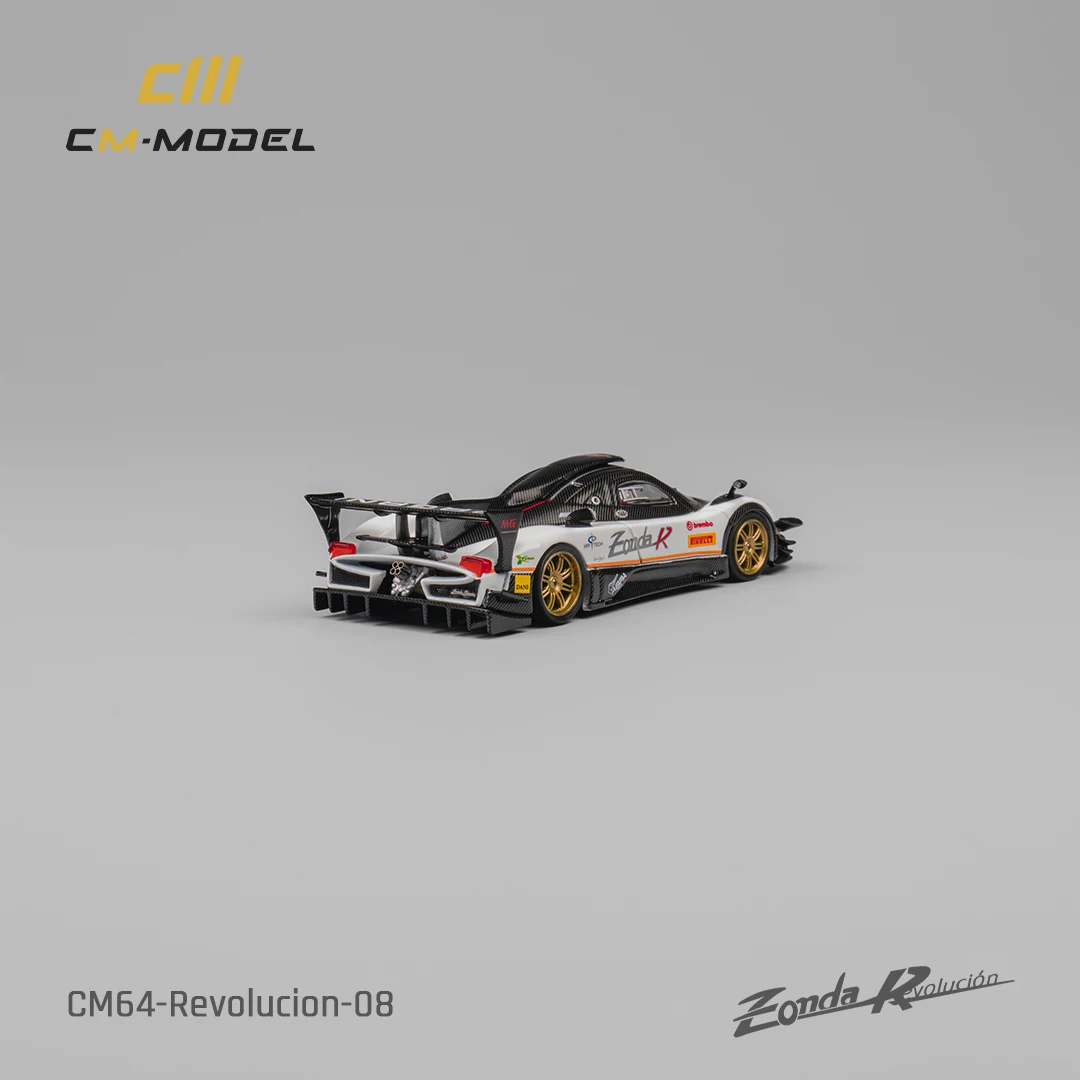 Modèle de voiture Zmoelle R Evolucion Track, course blanche, modèle moulé sous pression, pré-commande, 1:64, CM