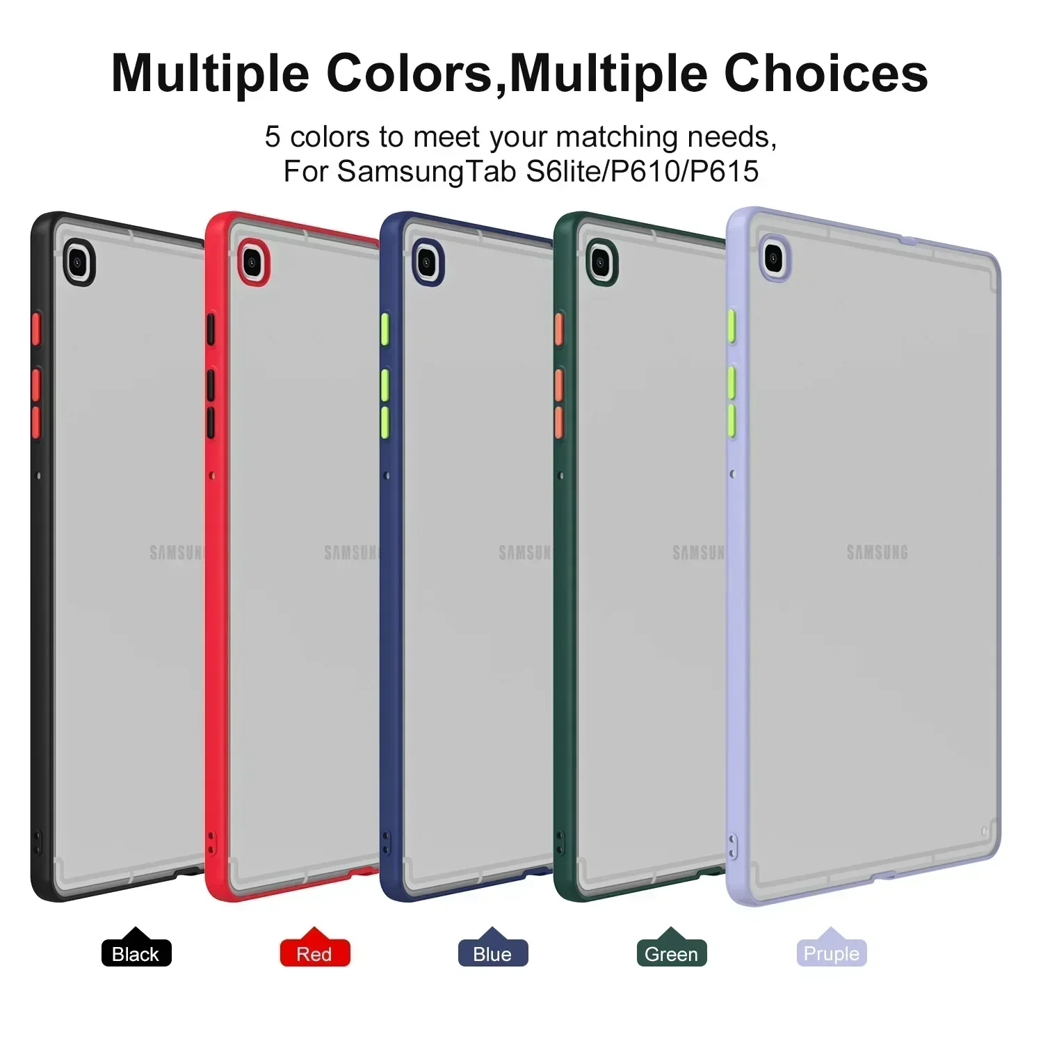 For Samsung Tab A8 A7 S6LITE S7 S8 T870 A7lite Panel case Transparent X800 X700 X200 P610 P615 T500 T505 T290 T225 T220 T295case