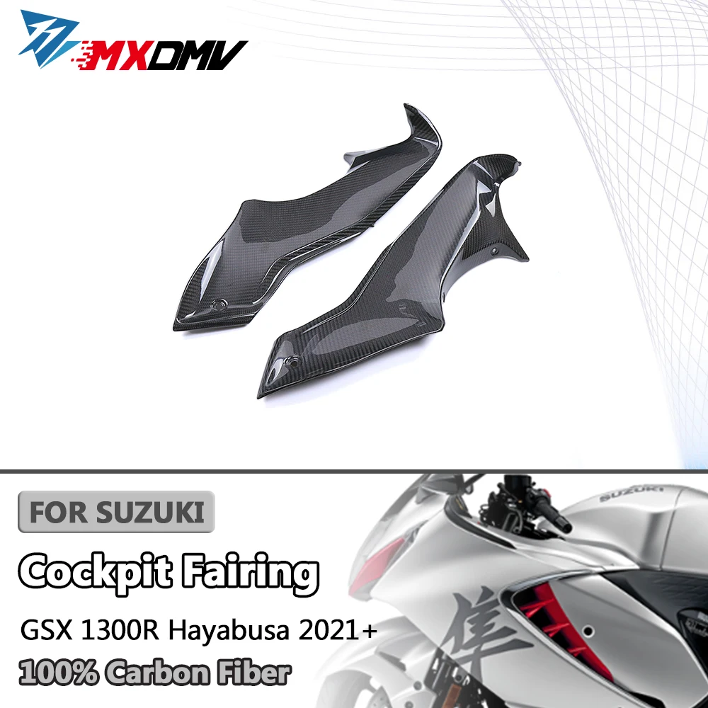 

For Suzuki Hayabusa GSX1300R GSX-1300R 2021 + 100% 3K Full Real Carbon Fiber Motorcycle Accessories Cockpit Fairing