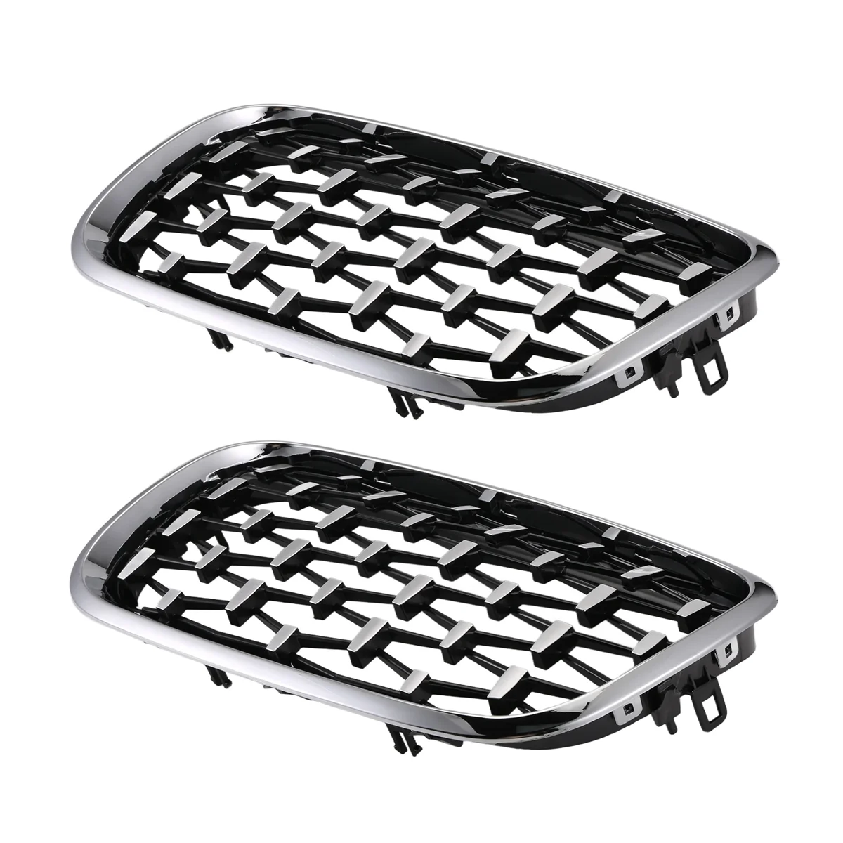 

A13Z_Car Silver Front Middle Grille for BMW X5 E70 / X6 E71 2008-2013
