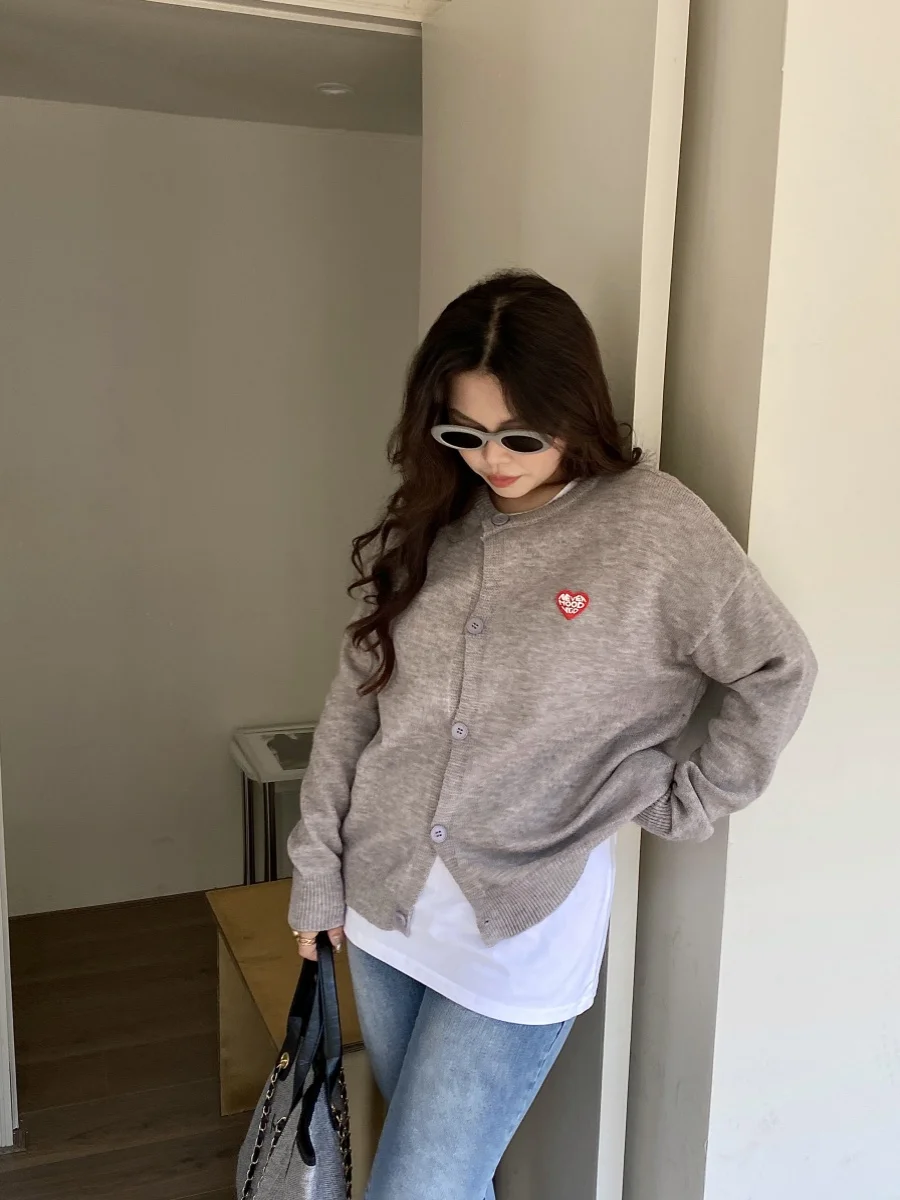 

plus Size Soft Knitted Long Sve Women's Outerwear Korean Sle Loose Fit Autumn Winter New Design Open Cardigan Sweater