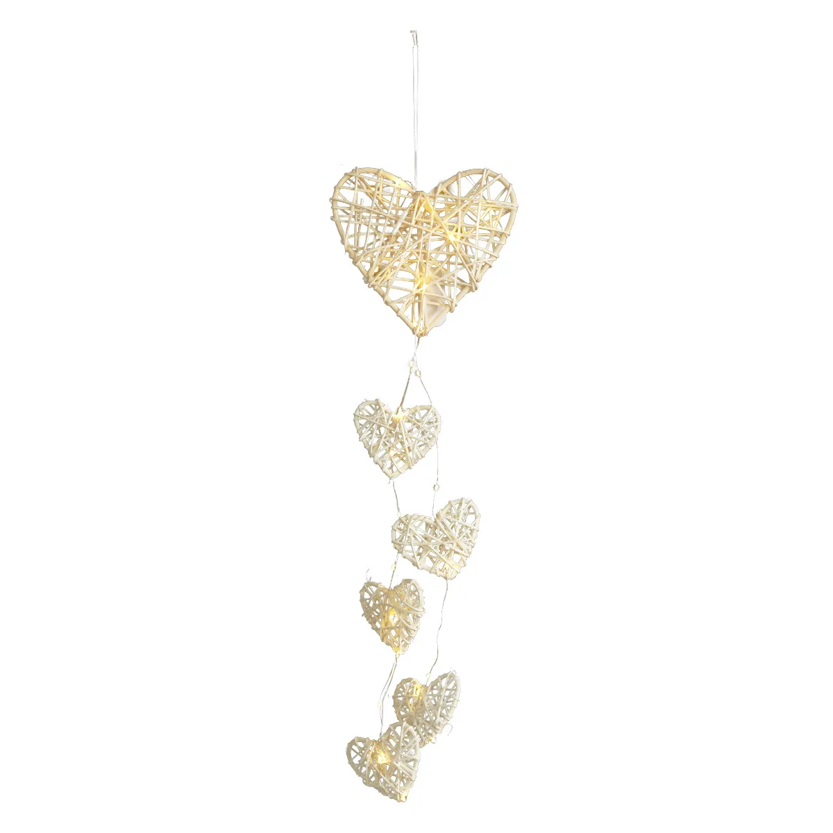 Dream Catcher Heart Star Design Handmade Wicker Boho Dreamcatcher Wall Decorations Wall Art Decor For Bedroom Birthday Party