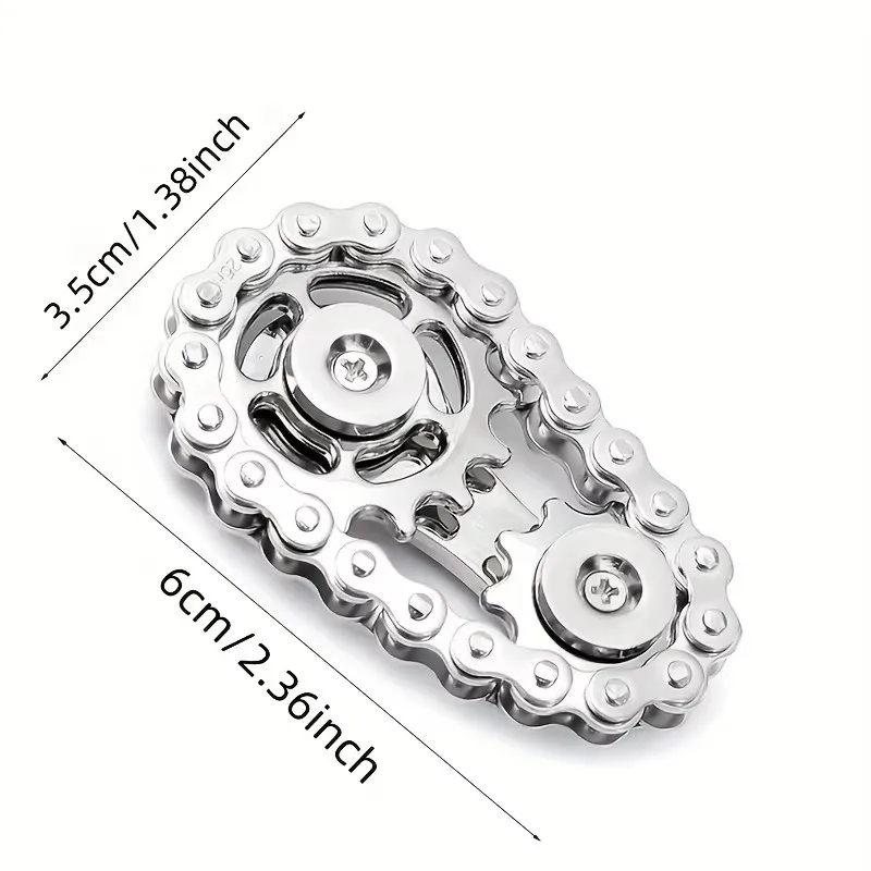 Nuovi Pignoni Volano Punta Delle Dita Giroscopio Fidget Spinner Antistress Ansia Catene Bici In Metallo EDC Spinner Agitarsi Giocattoli Per Adulti
