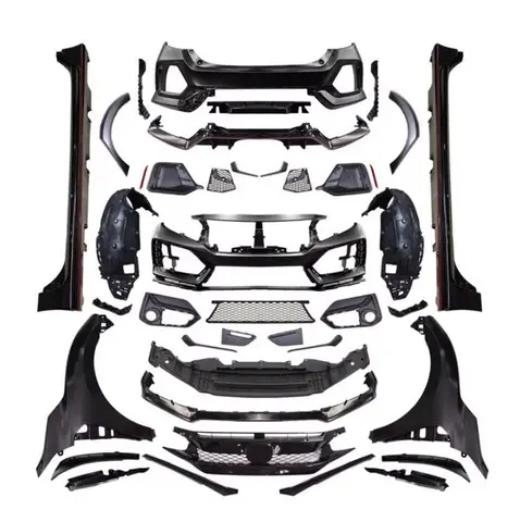 20Type-R 스타일 공장 범퍼 립 와이드 바디 키트 혼다 2016-2022 Civic FK7 Hatchback FK8 자동차 부품 자동차 액세서리로 변환 Best5 20Type-R 스타일 공장 범퍼 립 와이드 바디 키트 혼다 2016-2022 Civic FK7 Hatchback FK8 자동차 부품 자동차 액세서리로 변환 Best5