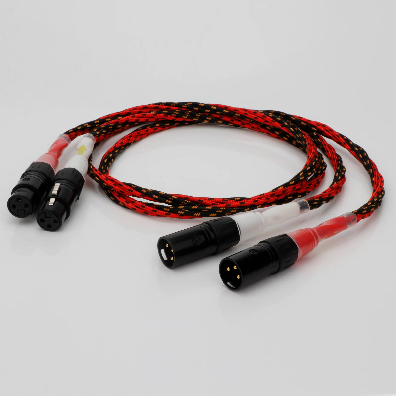 Kabel seimbang mikrofon profesional HIFI kabel XLR tembaga OFC elektrik barat kelas atas untuk pemutar Audio Amp/CD
