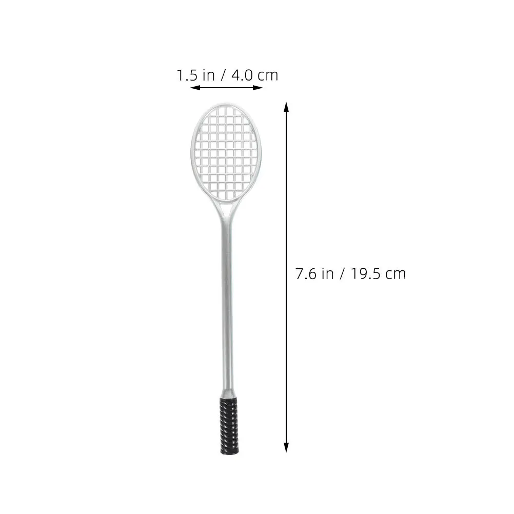 2Pcs Tennis Racket Gel Ink Pens Black Ink Cute Pens for Teachers Students School Office Fine Point Smooth Writing Stationery