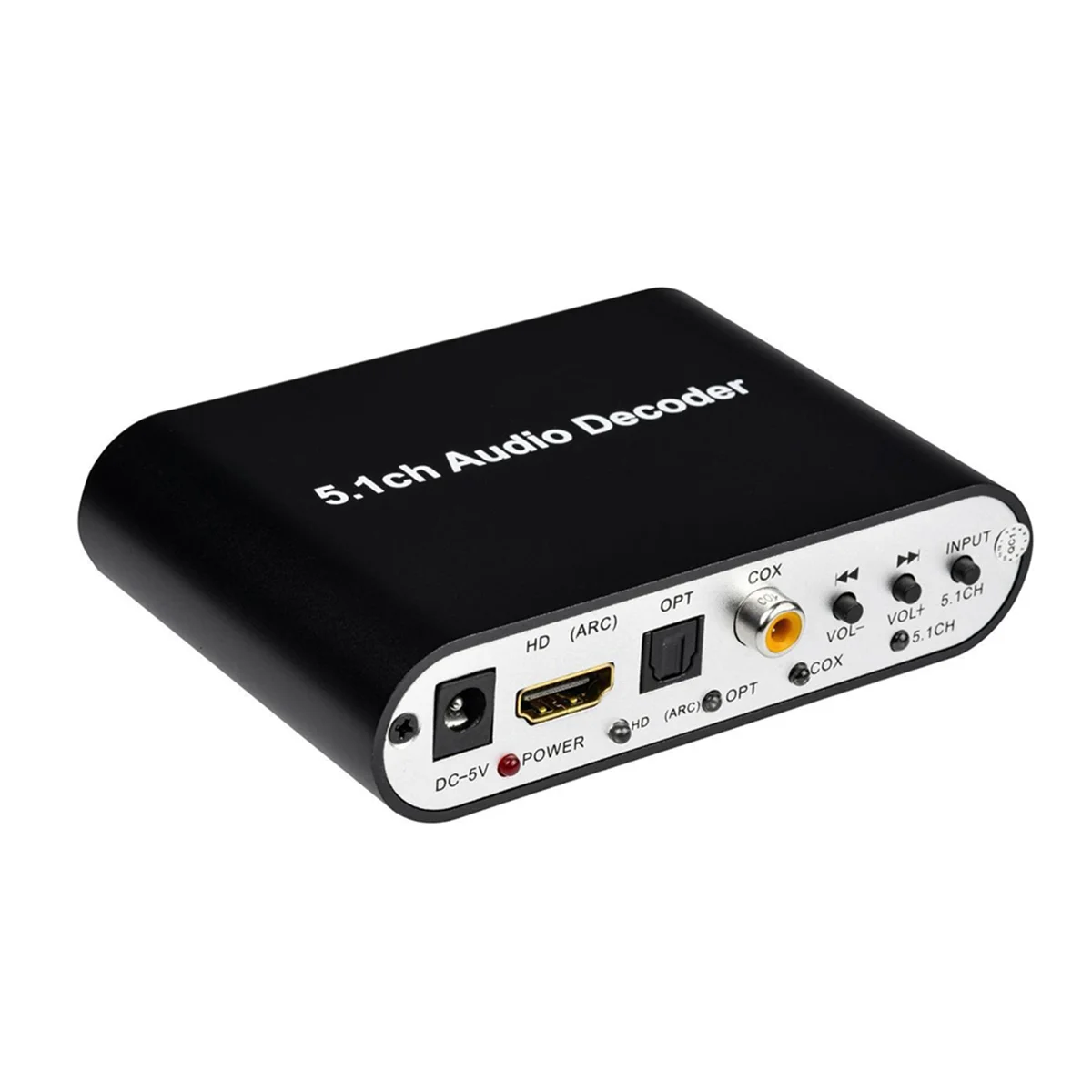 AU47-DAC651C 5.1 decodificador de áudio bluetooth 5.0 receptor dac dts ac3 flac ape hd para hdmi compatível extrator conversor plugue da ue