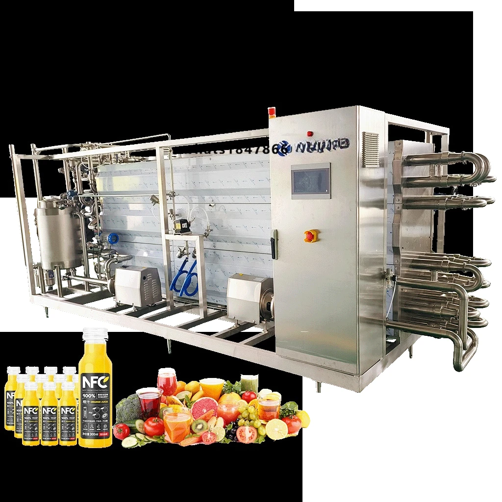 High-Efficiency Tubular UHT Pasteurizer for Fruit & Vegetable Juice Processing