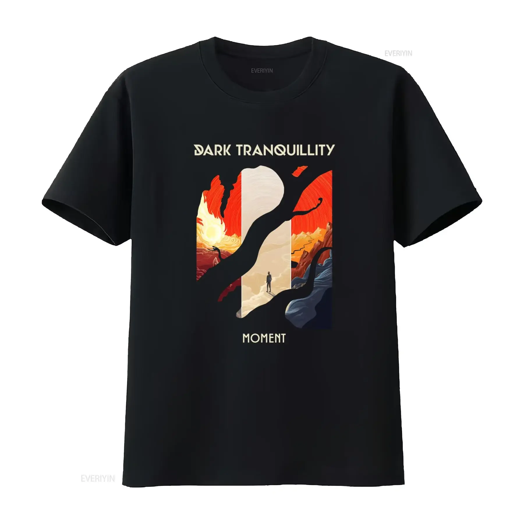 Limited Edition Dark Tranquillity Moment T Shirt Swedish Death Metal Band Print for Fans vintage Washed Breathable Comfortable
