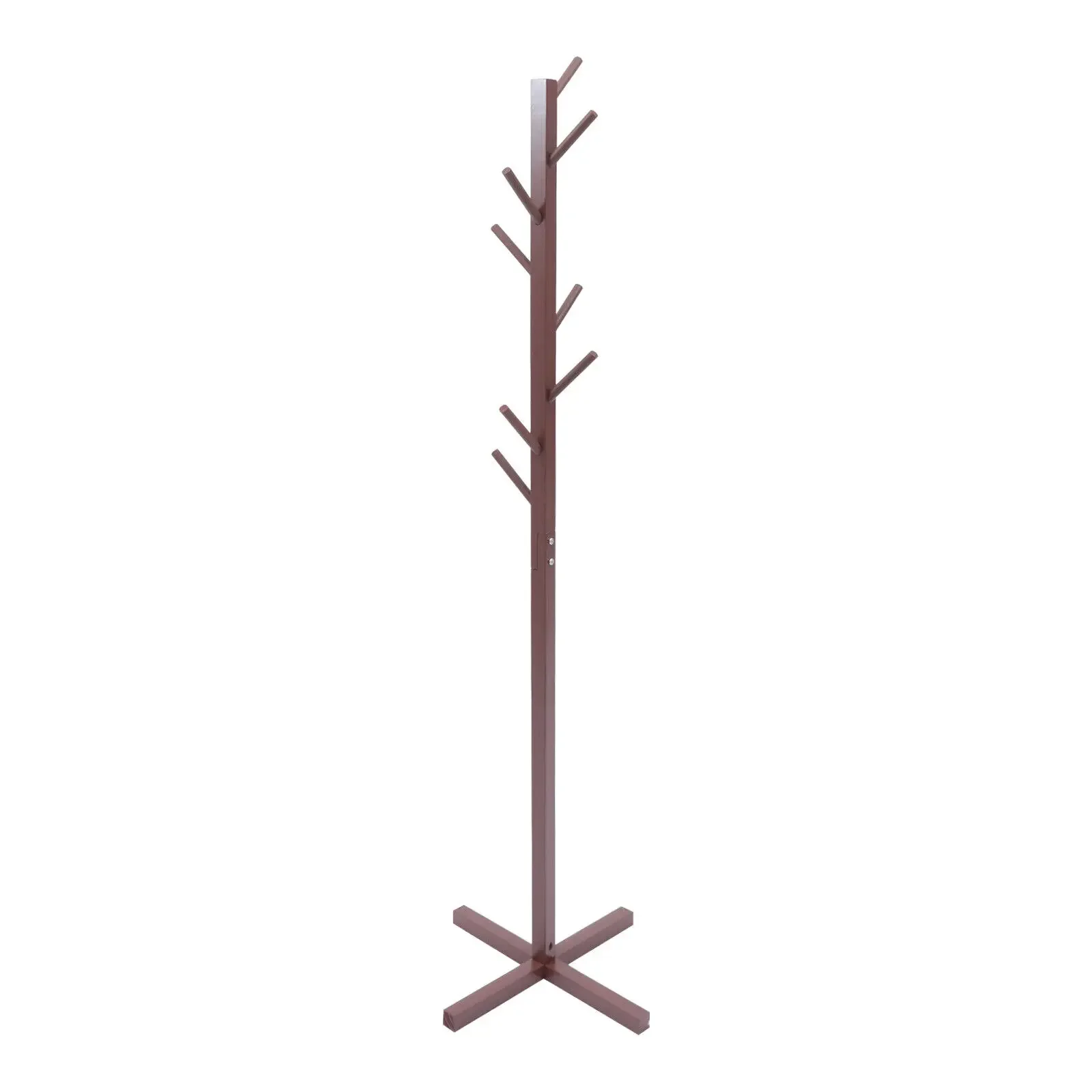 

Wooden Coat Rack Stand Free Standing Tree Clothes Hanger Hat Coat Rack 8