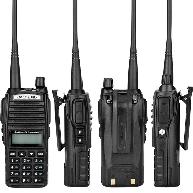 Baofeng UV-82 8W جهاز اتصال لاسلكي عسكري طويل المدى 10 كجم H/M/L أوضاع طاقة عالية مزدوجة PTT UHF VHF أجهزة الراديو لحم الخنزير أفضل من UV5R