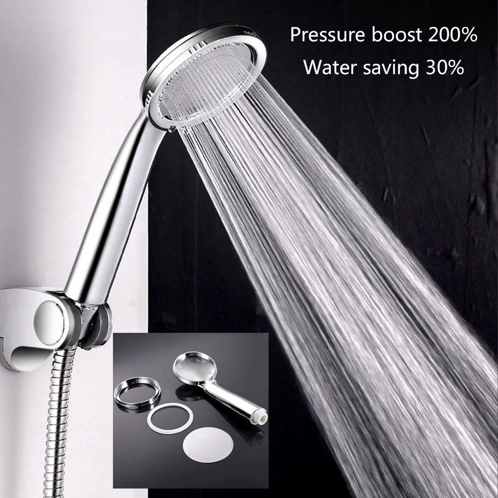 

High Quality Shower Head Self Pressurizing Stainless Steel 0-6 Mpa Attachment Hand Held Handheld High Pressure