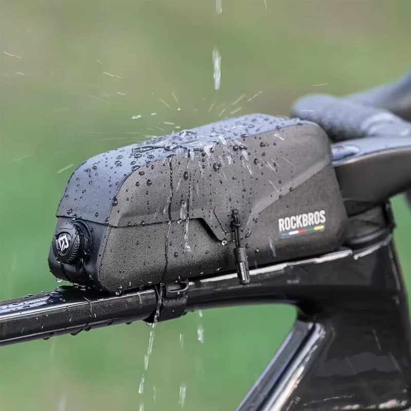 

For MTB Road Waterproof Magnetic Front Bag universal Bicycle Top Tube Bag Toolkit Frame Pack Durable Cycling Storage Bag