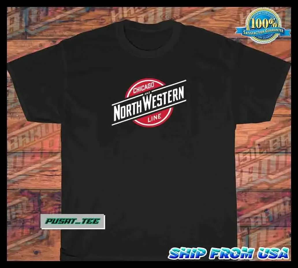 New Item Chicago Northwestern American Funny Logo Men's T-Shirt Size S-5XL