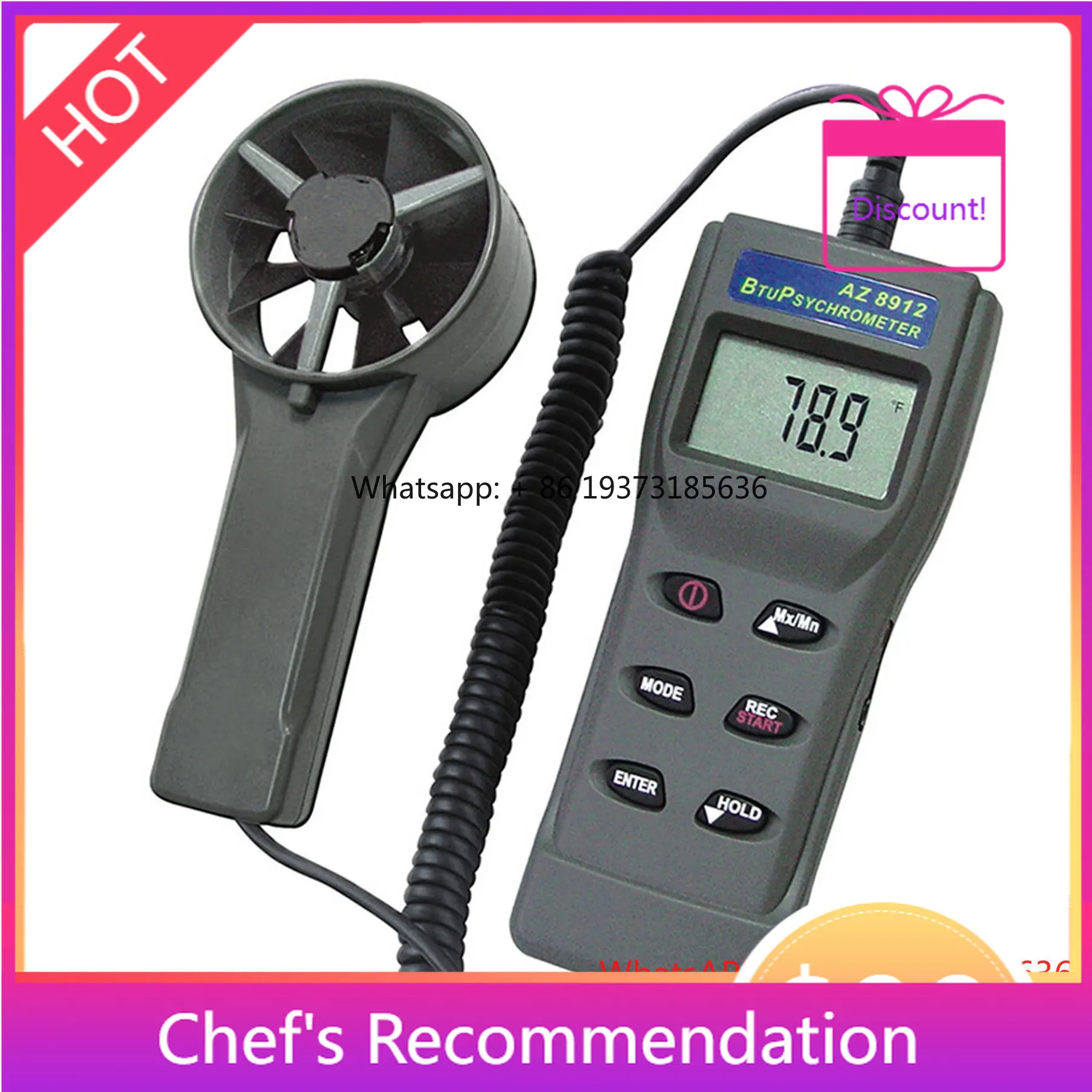 AZ8912 New Anemomet…