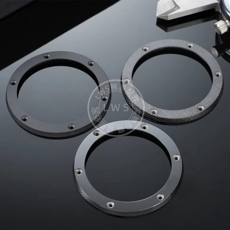 Bright Sandblasting Brushed Ceramic Ring Mouth for Hublot Big Bang Watch Black High Modified Outer Ring Bezel Watch Parts