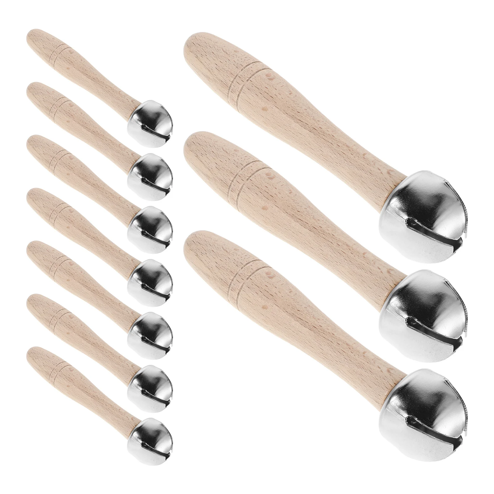 

10 деревянных колокольчиков – музыкальный инструмент из натурального дерева для детей – гладкая отделка, набор ударных инструментов для малышей для использования в классе