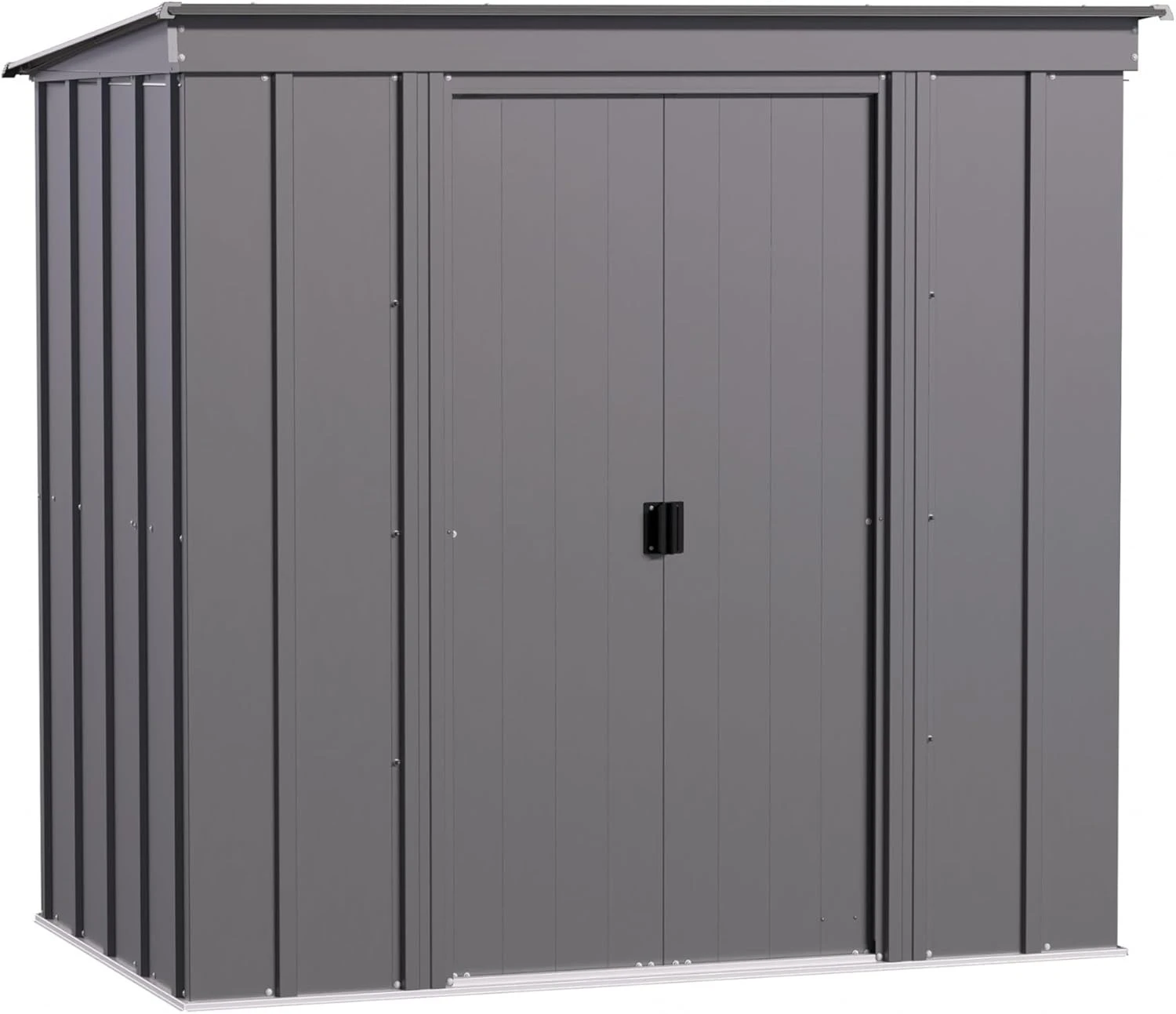 

Sheds 6' x 4' Outdoor Steel Storage Shed, Grey