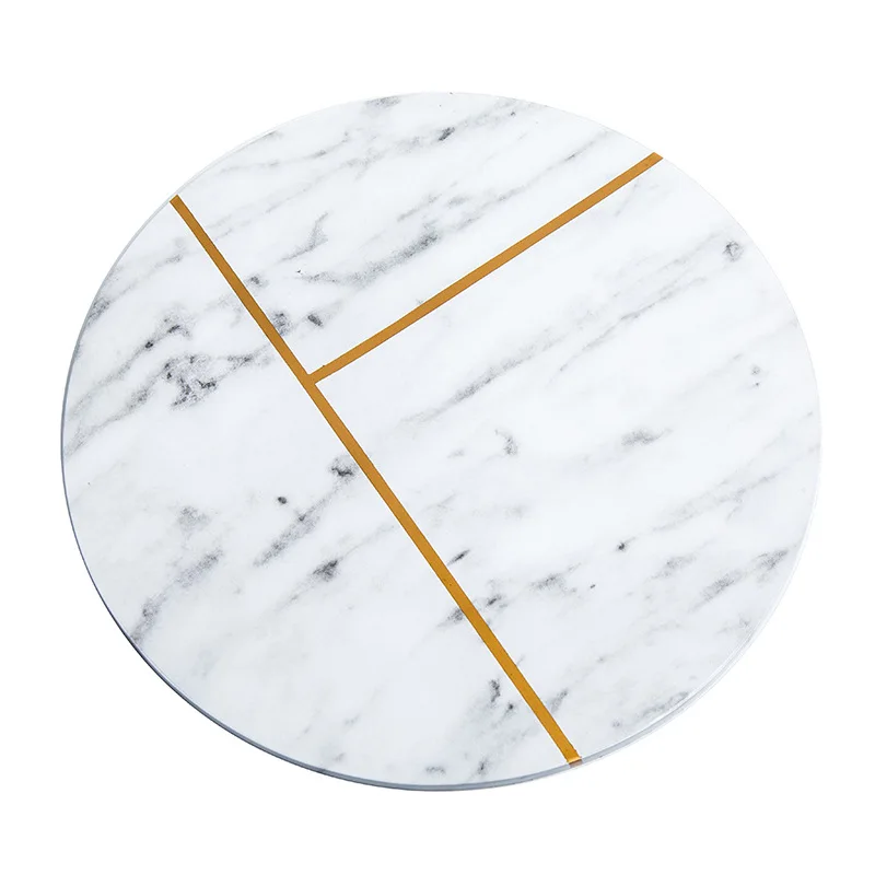 

Black and white marble tray, European retro living room, home decoration