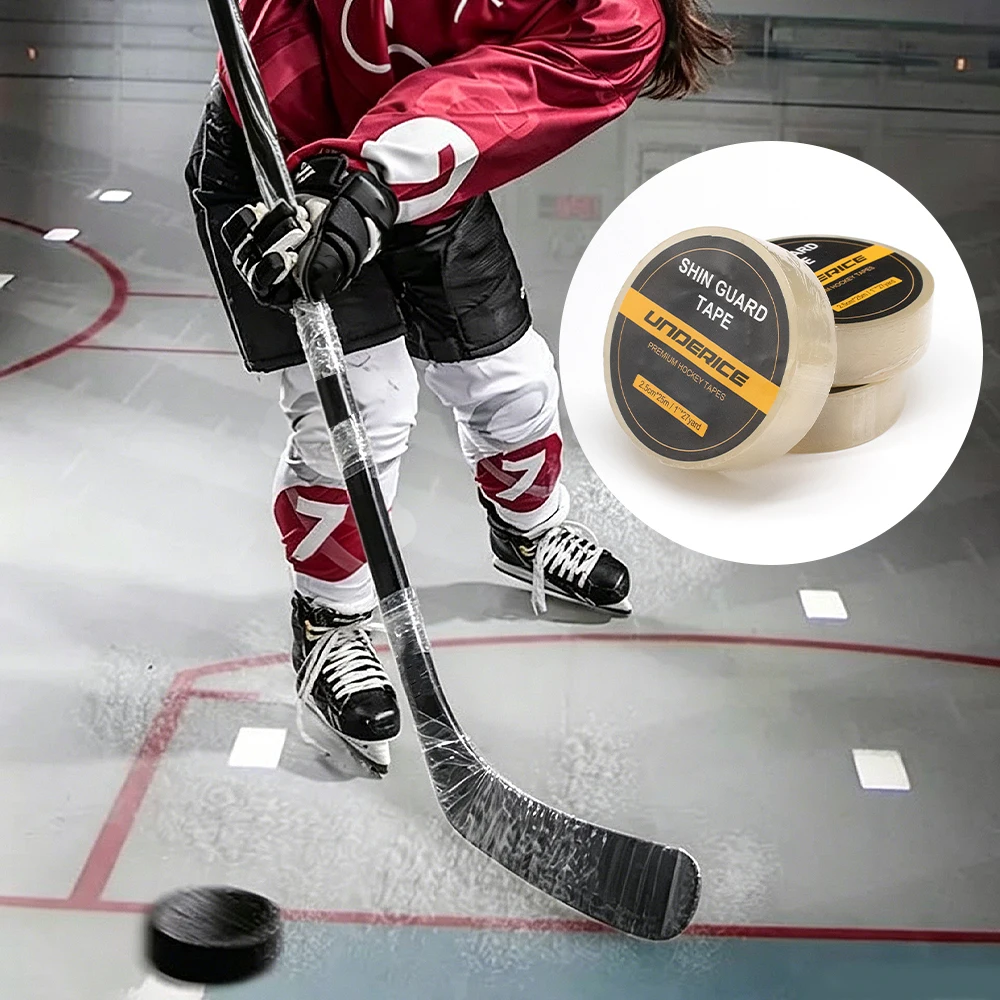 1pc Ice Hockey Tape Anti-slip Clear Shin Pad Tape Hockey Stick Blade Protector Multipurpose Sport Tape Shin Guard Skating Gear