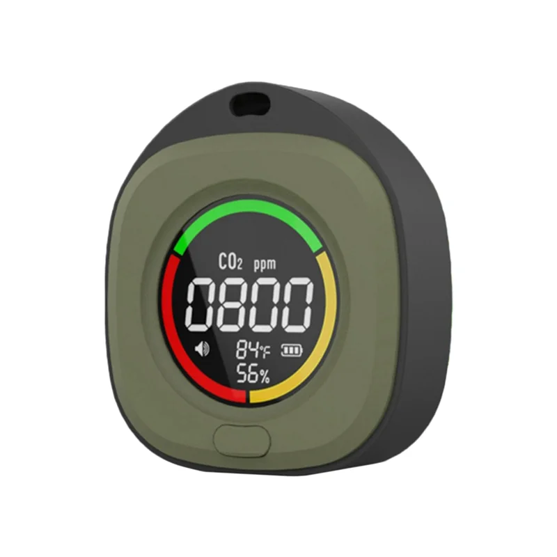 ABFN-K5C كاشف ثاني أكسيد الكربون الصغير CO تستر جودة الهواء شاشة محمولة شاشة LED USB Typc-C شحن داخلي