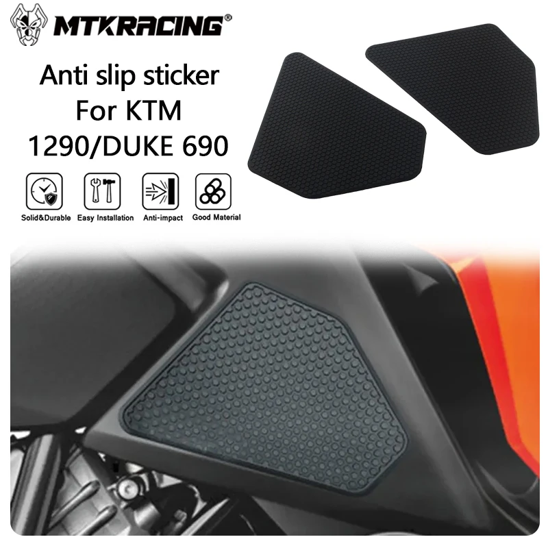 MTKRACING Anti slip sticker For KTM 1050/1090/1190/1290/DUKE 690 Motorcycle Tank Pad FuelTank Side Traction Grips Anti Slip Pads