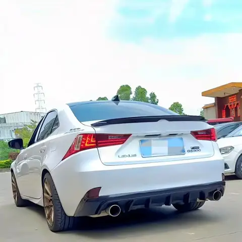 For 2013-2019 Lexus IS200 IS250 IS300 IS350 Car Rear Trunk Lid Spoiler Wings BodyKit Exterior Tuning Accessories