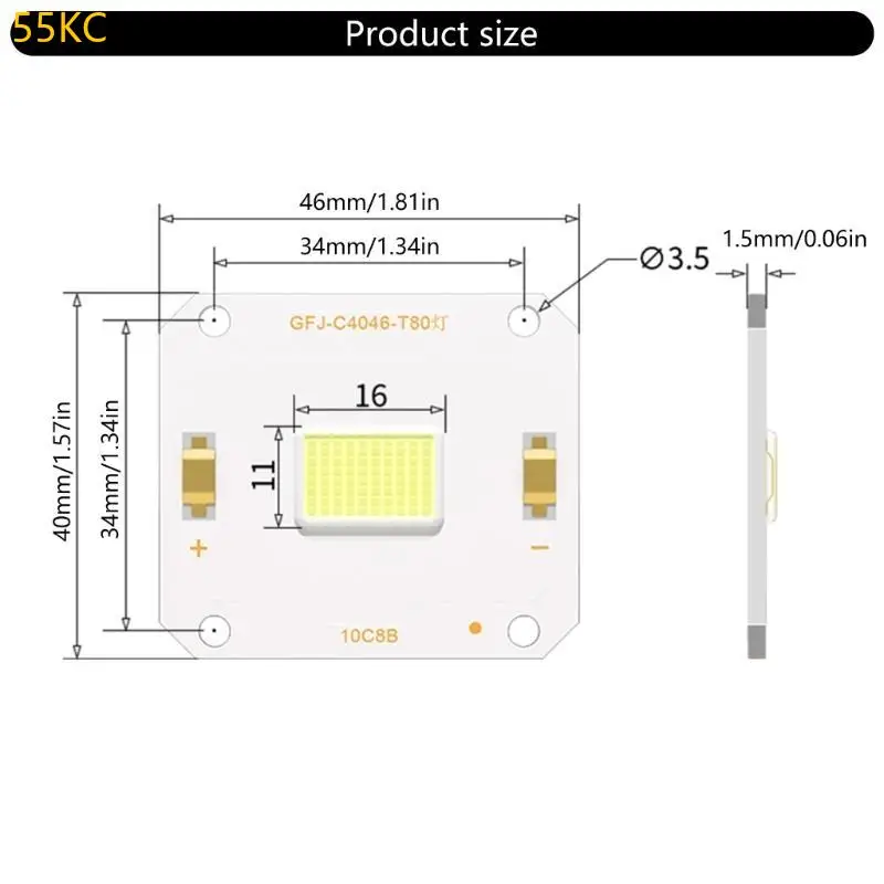 Luzes LED LED 55kc 100w LED LED para luzes LED LED Blinders Luzes LEDs LED Stage