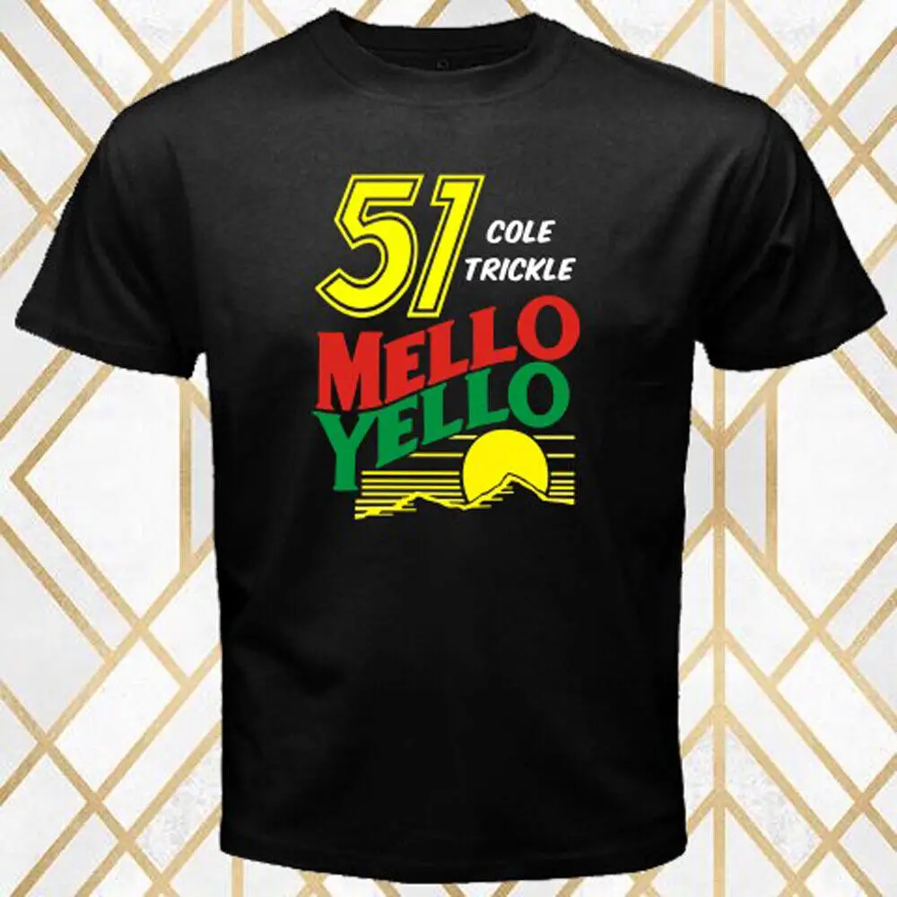 Cole Trickle 51 Mello Yello Sports Men's Black T Shirt Size S 5XL