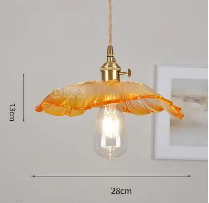 IWHD Bule Glass Pendant Lights Fixtures Bedroom Dinning Living Room Glass