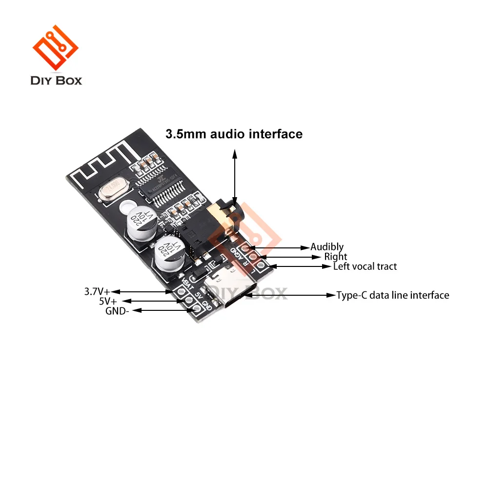 MH-MX28 Wireless MP3 Decoder Board Type-C Bluetooth 5.1 Audio Modul Verlustfreie Stereo Lautsprecher Hohe Fidelity HIFI