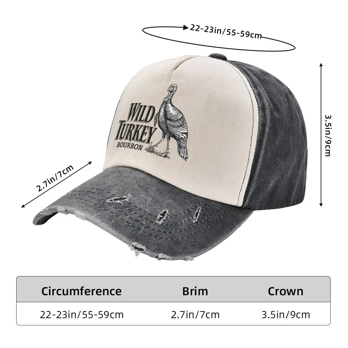 great wild turkey Baseball Cap Sports Cap Golf Wear Bobble Hat Hats Man Women's