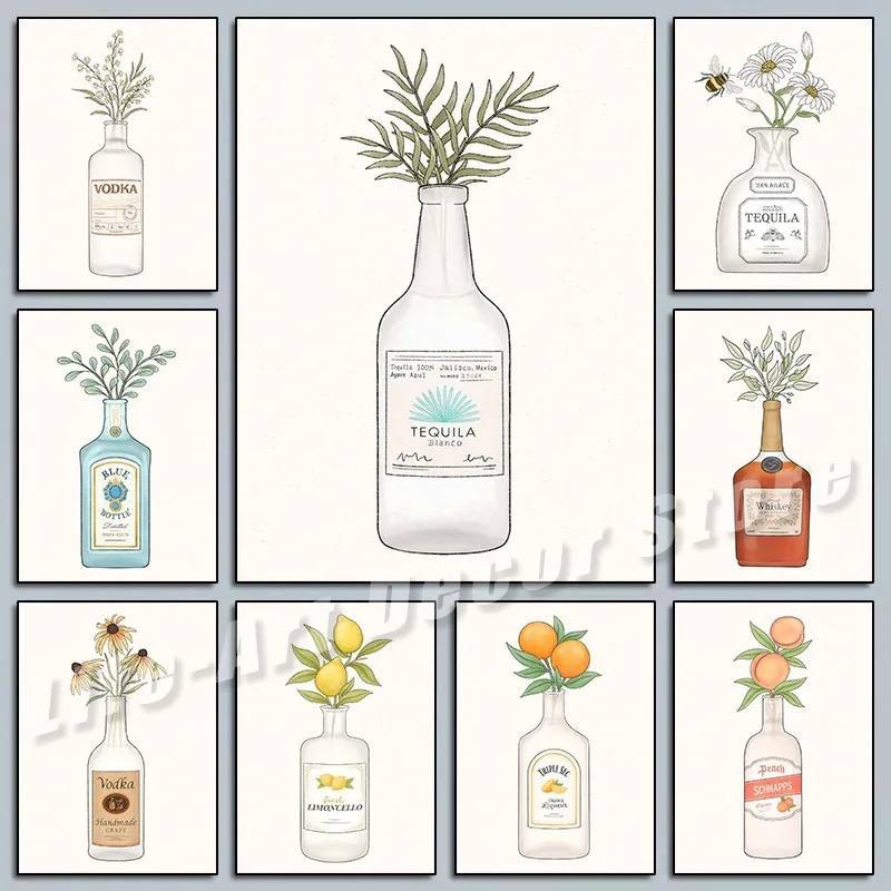 Whiskey Gin Vodka T…