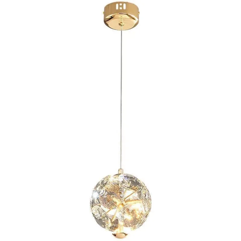 

New product creative dandelion small chandelier, bedroom bedside light luxury crystal personalized entrance bar chandelier