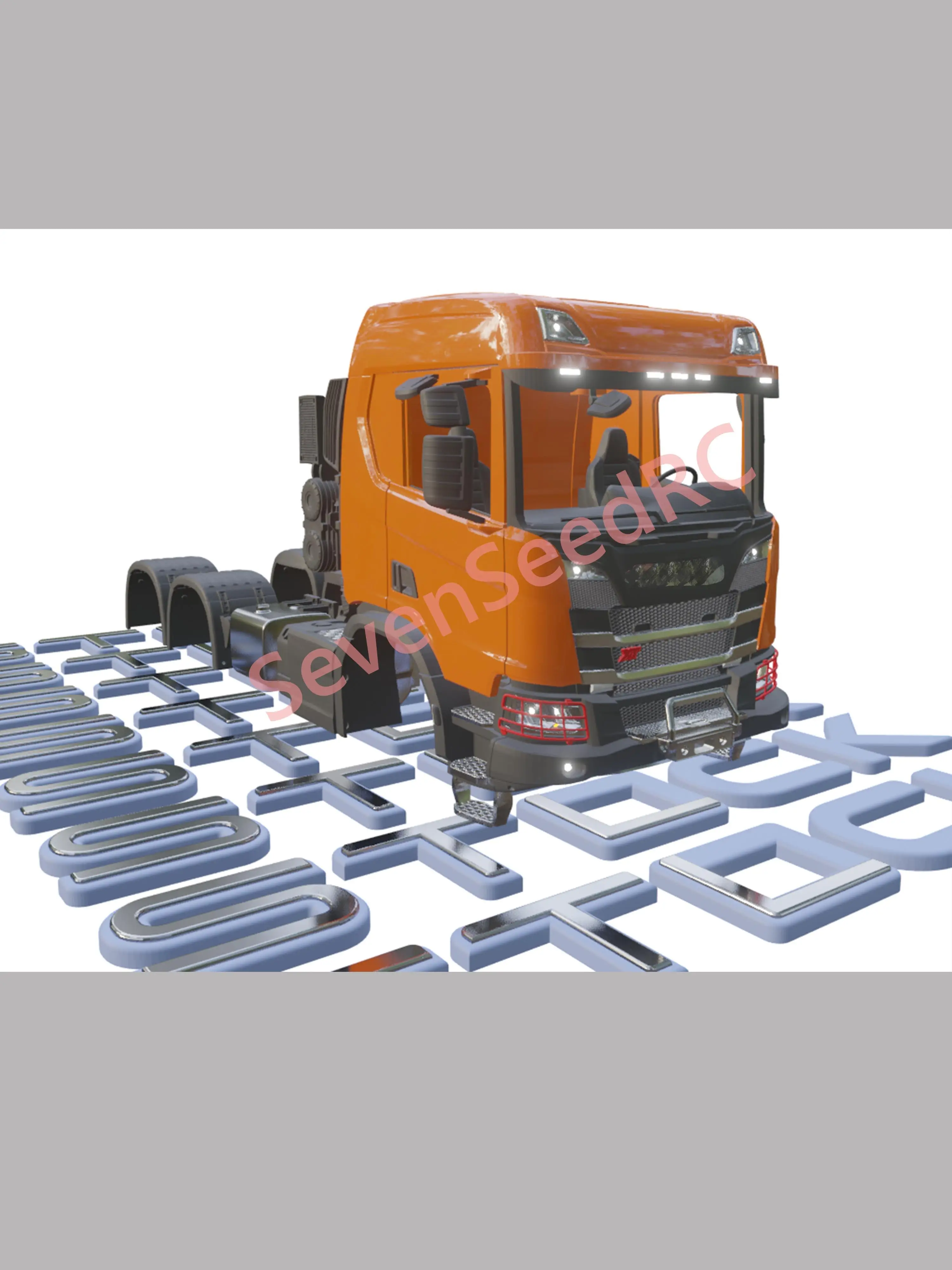 KIT de camión impreso en 3d SCANI XT G SERIES 1/14 Fmx modelo de punto estático JDM Tamiya Lesu Lxy Scaleclub SCX10 trx6 Crossrc nt jt4