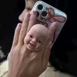 Face with Mini Reborn Baby Doll Face Top Everyday For Anti-Stress Toy Gift For Newyear