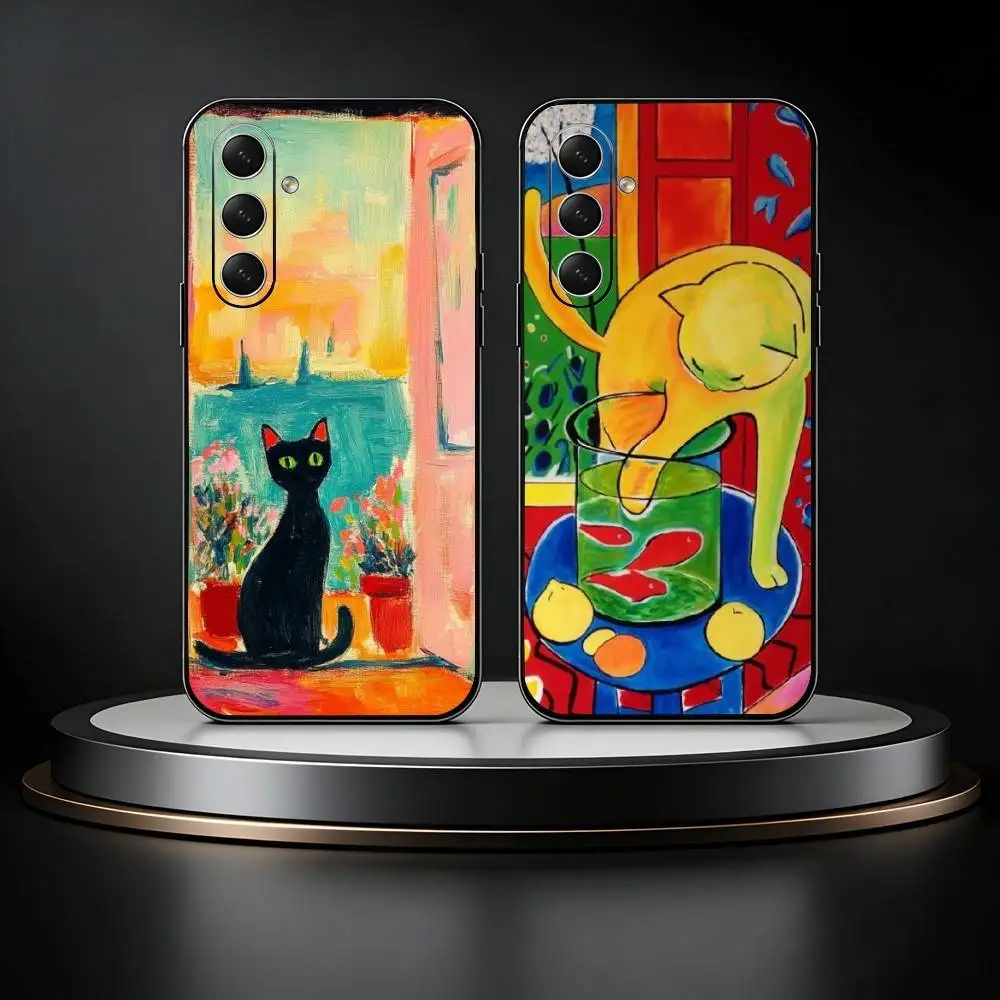 Henri Matisse Art Painting Phone Case For Samsung Galaxy A73,21,22,32,71,53,52,51,80,5G Soft Black Cover