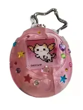 AirPods Case Tamagotchi Style Cute Pixel Game Retro Cartoon Silicone Protective Cover Keychain for AirPods 5/4/3/Pro 3/Pro 2