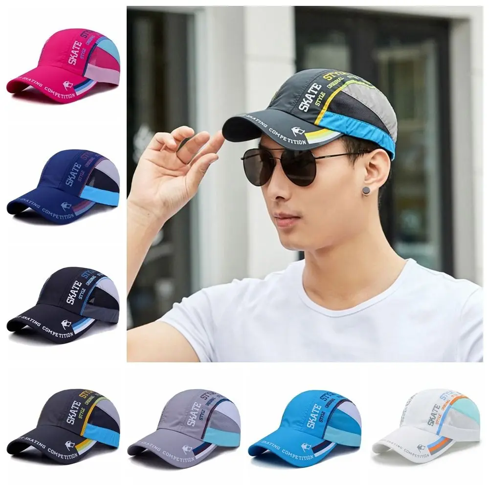 

Quick Drying Quick Drying Hat Letter Patchwork Breathable Breathable Baseball Cap Mesh Ultra Thin Patchwork Ponytail Hat